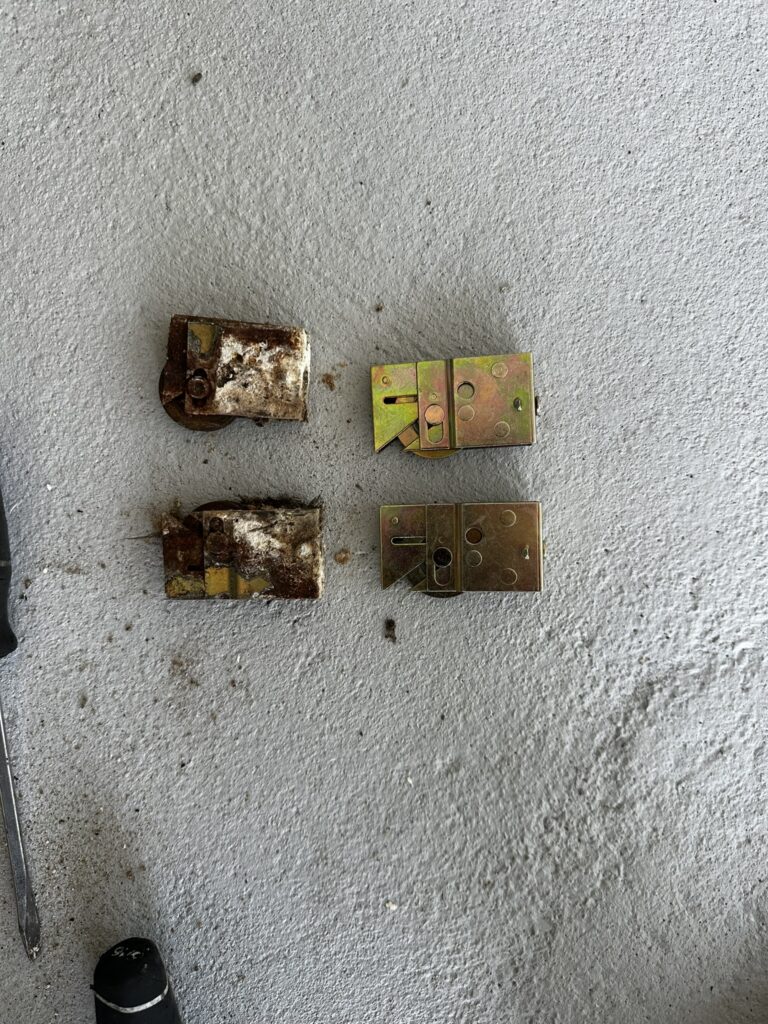 sliding door rollers replacement and repair