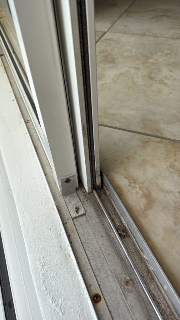 sliding door track repair